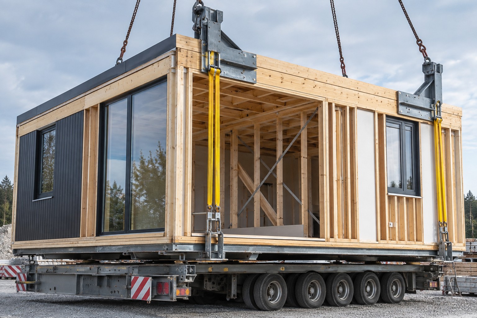 Kaip modulio transportavimas veikia jo karkaso konstrukciją? – modulinio namo konstrukcija ir gamyba