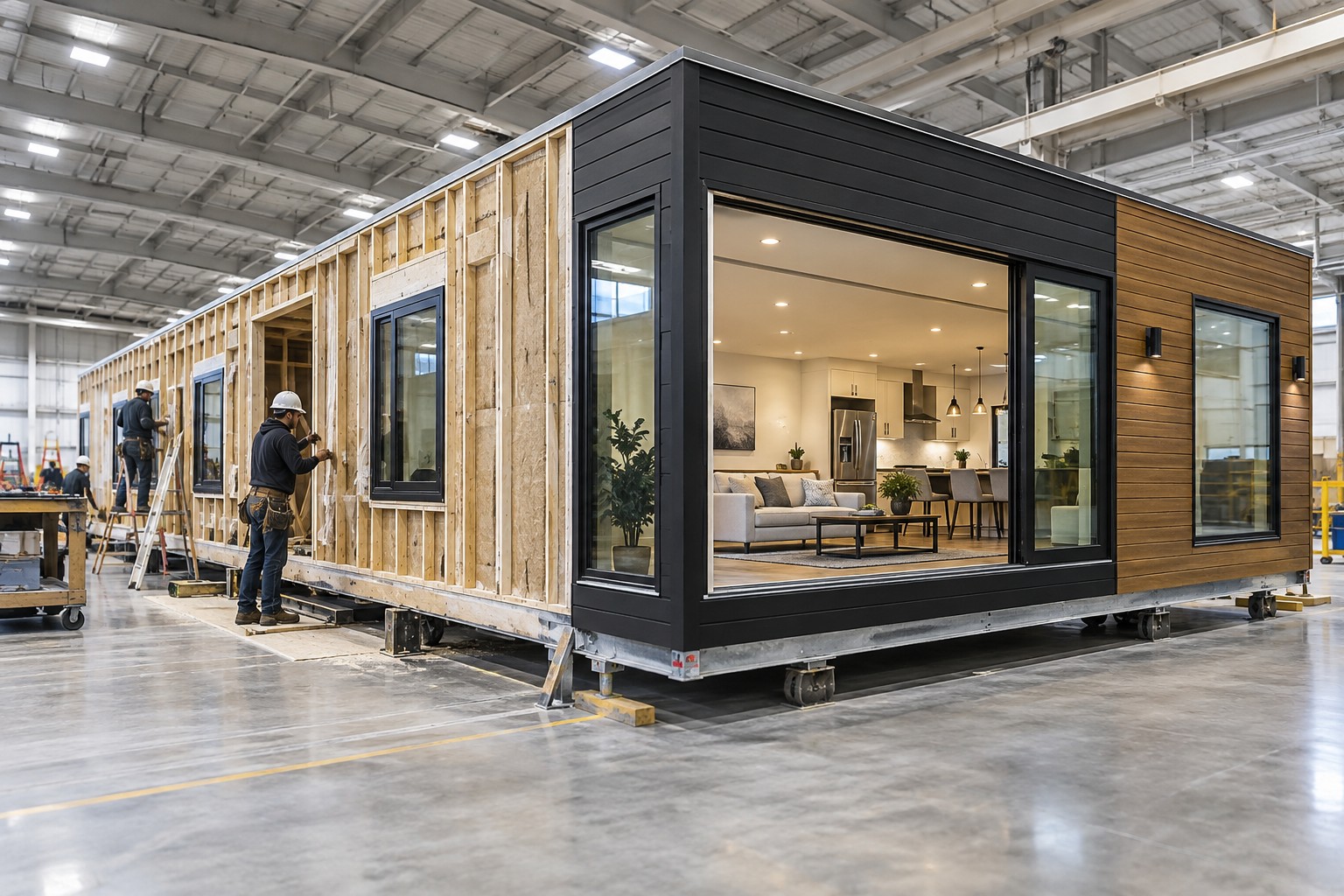 Kaip kontroliuoti darbus, kurie uždengus tampa nematomi? – modulinio namo konstrukcija ir gamyba